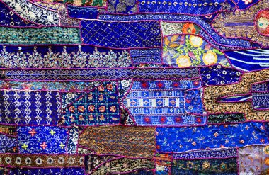 Hint patchwork halı Rajasthan, Asya