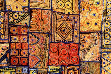 Hint patchwork halı Rajasthan, Asya