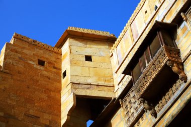 mandirin Sarayı, jaisalmer, Hindistan, Asya'nın mimari detay