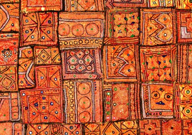 Hint patchwork halı Rajasthan, Asya