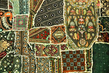 Hint patchwork halı Rajasthan, Asya