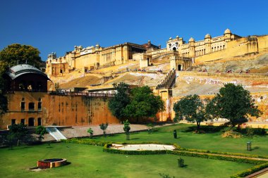 Jaipur 'daki Amber Kalesi, Rajasthan, Hindistan