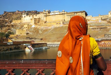 Jaipur 'daki Amber Kalesi, Rajasthan, Hindistan