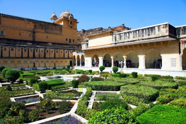 jaipur, rajasthan, Hindistan amber fort mimari detay