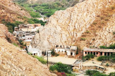 maymun Tapınağı galwar bagh ayında jaipur, Hindistan