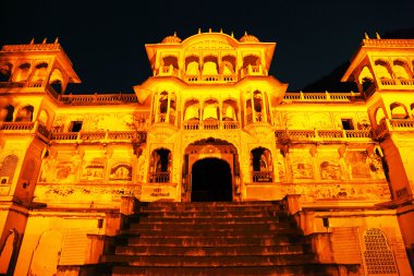 maymun Tapınağı galwar bagh ayında jaipur, Hindistan