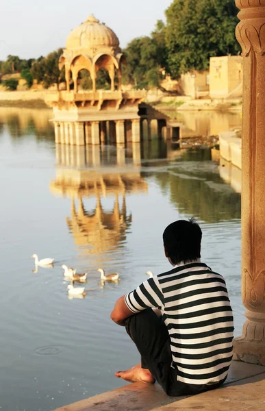 Lago Gadisagar, Jaisalmer, Índia — Fotografia de Stock