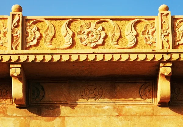Detalhe arquitetônico do Mandir Palace Museum, Jaisalmer, Índia, Ásia — Fotografia de Stock