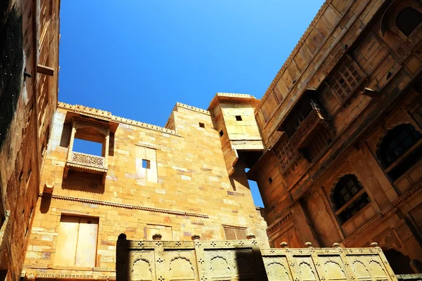 Detalhe arquitetônico do Mandir Palace Museum, Jaisalmer, Índia, Ásia — Fotografia de Stock