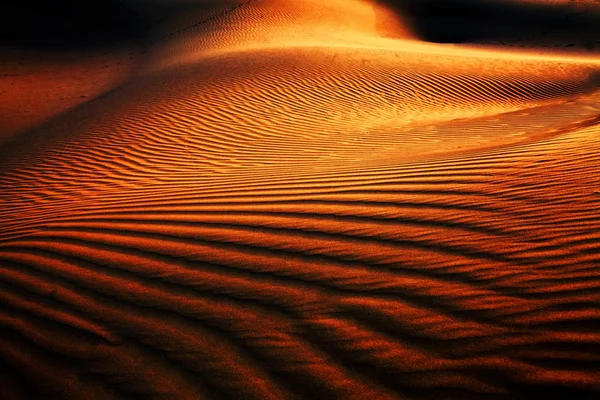 Abstraktní vzor písek v poušti thar, Indie — Stock fotografie