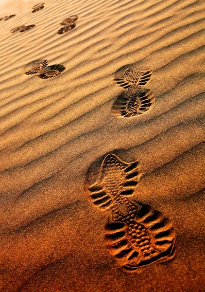 Abstraktes Sandmuster in der Wüste Thar, Indien — Stockfoto