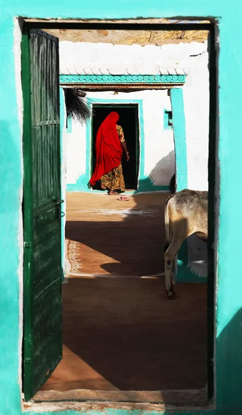 Arquitectura india en el desierto de Thar, Rajastán, India —  Fotos de Stock