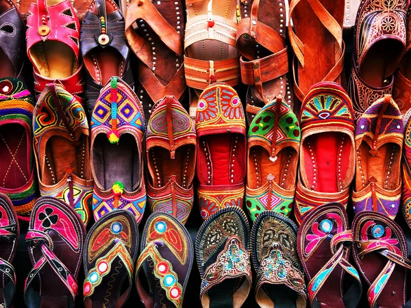 Indian traditional slippers — Stock Photo, Image