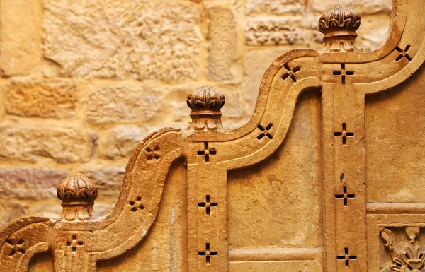 Detalhe arquitetônico do Palácio Mandir, Jaisalmer, Índia, Ásia — Fotografia de Stock