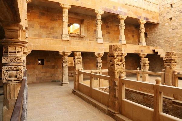 Detalhe arquitetônico do Palácio Mandir, Jaisalmer, Índia, Ásia — Fotografia de Stock
