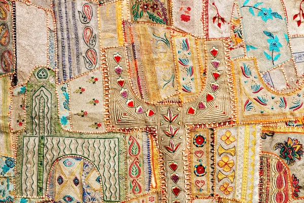 Hint patchwork halı Rajasthan, Asya — Stok fotoğraf