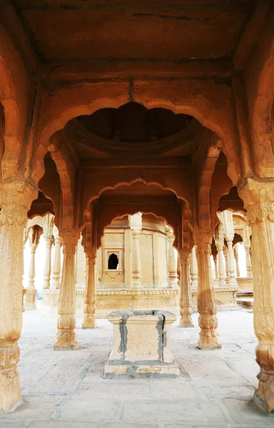 Bada bagh cenotaph w jaisalmer, Radżastan, Indie — Zdjęcie stockowe