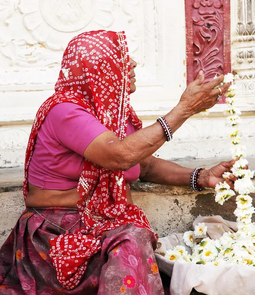 Scena di strada a Jaisalmer, India, Asia — Foto Stock