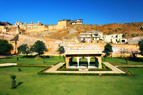 Forte ambrato a Jaipur, Rajasthan, India — Foto Stock