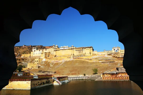 Bärnsten fort i Jaipur, rajasthan, Indien — Stockfoto