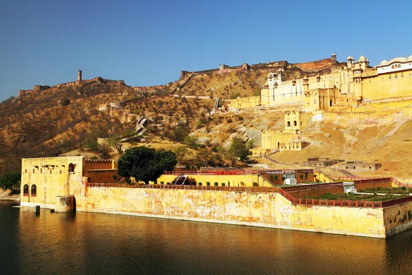 Fort bursztynowy w Jaipur, Radżastanie, Indie — Zdjęcie stockowe