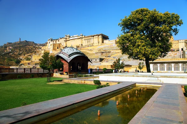 Forte ambrato a Jaipur, Rajasthan, India — Foto Stock