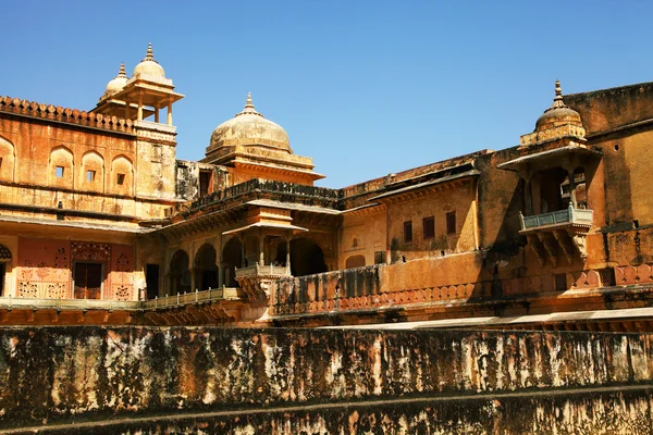 Architectural detail of Amber Fort in Jaipur, Rajasthan, India — Stock Photo, Image