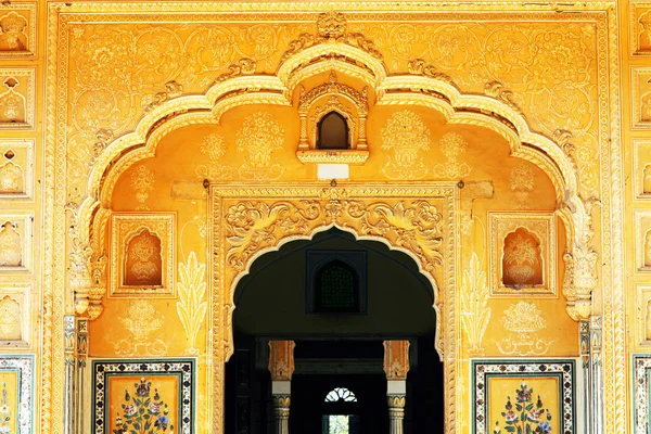 Detalu architektonicznego nahargarh fort Muzeum, jaipur, Radżastan, Indie — Zdjęcie stockowe