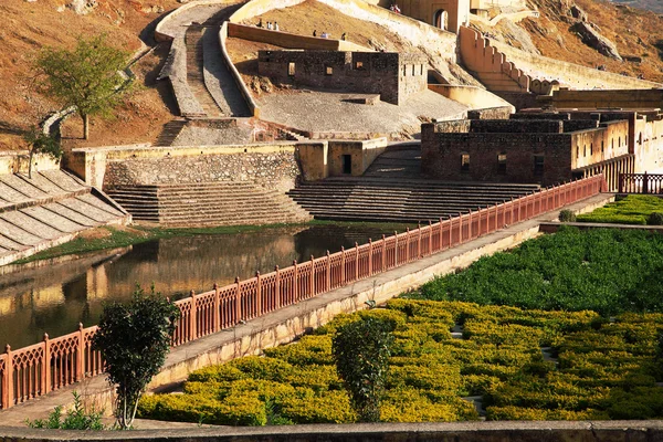 Âmbar forte em jaipur, rajasthan, Índia — Fotografia de Stock