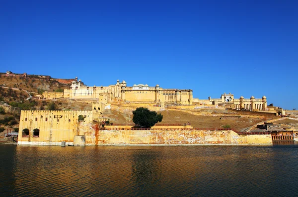 Forte ambrato a Jaipur, Rajasthan, India — Foto Stock