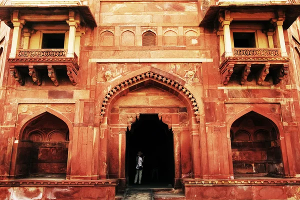 Fatehpur sikri, Indie, zbudowany przez wielkich Mogołów akbar począwszy od 1570 — Zdjęcie stockowe