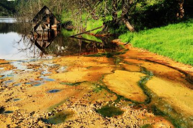 su kirliliği bir bakır maden sömürü