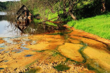 su kirliliği bir bakır maden sömürü