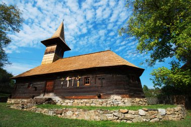 Grosii Noi wooden church, Arad, Romania clipart