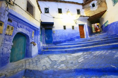 mimari detaylarıyla: chefchaouen, morocco
