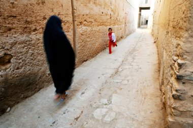 Street scene in Meknes, Morocco, Africa