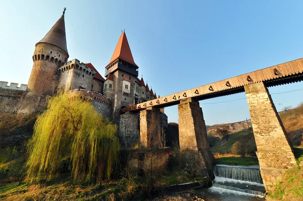 Huneazi Kalesi, Transilvanya, Romanya — Stok fotoğraf