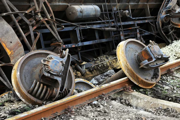 Acidente ferroviário — Fotografia de Stock