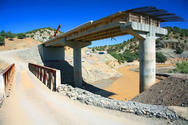 Bridge construction site — Stock Photo, Image