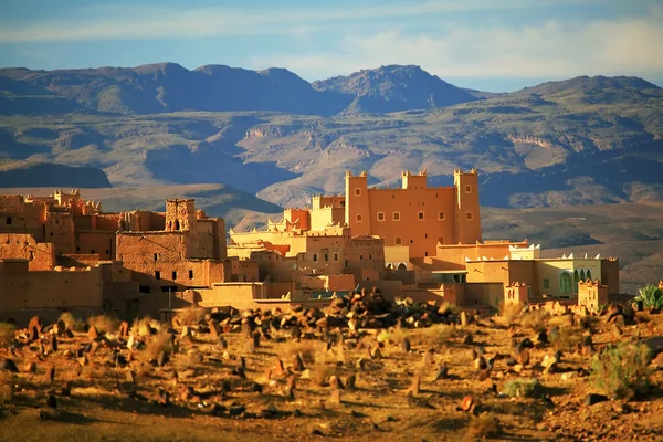 Villaggio in Marocco, Africa settentrionale — Foto Stock