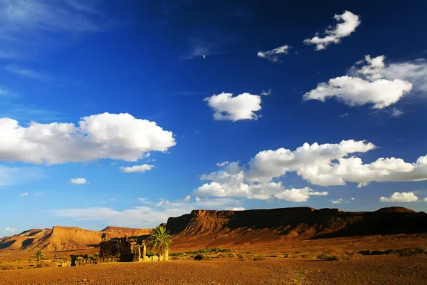 Západ slunce v pohoří atlas, Afrika — Stock fotografie