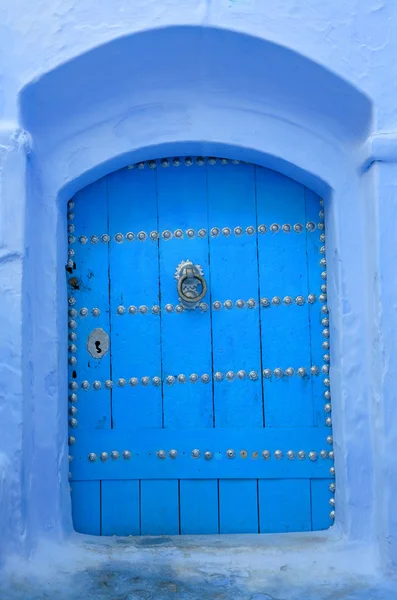 Detalhe arquitetônico em Chefchaouen, Marrocos — Fotografia de Stock