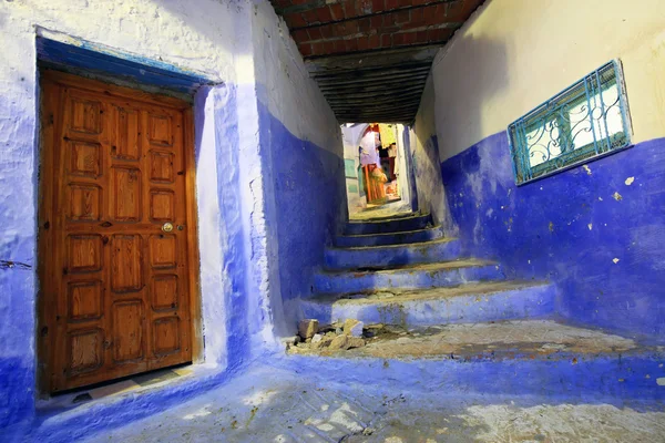 Architectural detail in Chefchaouen, Morocco — Stock Photo, Image