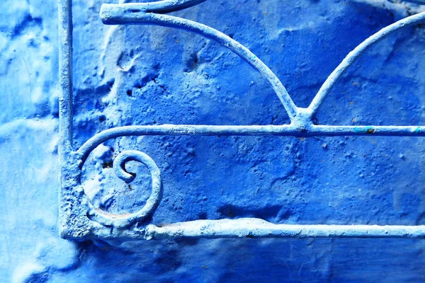 Abstract architectural detail in Chefchaouen, Morocco, Africa — Stock Photo, Image