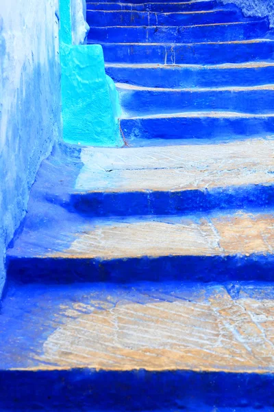 Detalhe arquitetônico em Chefchaouen velho Medina, Marrocos — Fotografia de Stock