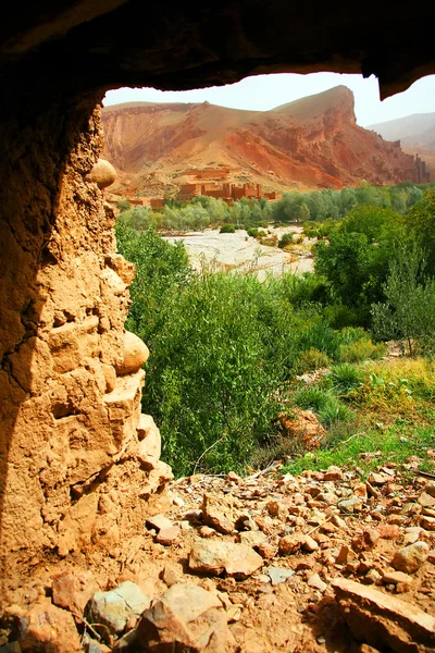 Kasbah w Dolina, Maroko, Afryka — Zdjęcie stockowe