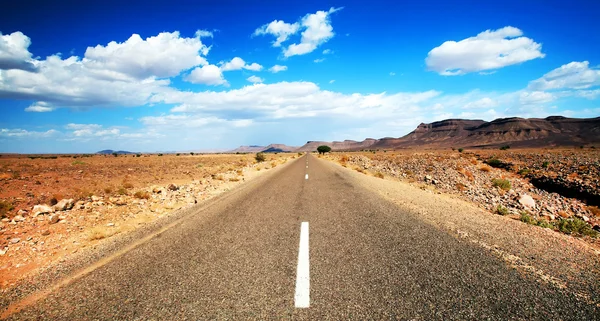 Sahara Desert road — Stock Photo, Image