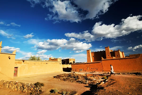 Marockanska kasbah, Afrika — Stockfoto