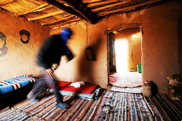 Quarto berbere, Deserto do Saara, África — Fotografia de Stock