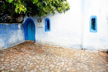 mimari detay: chefchaouen, morocco, Afrika